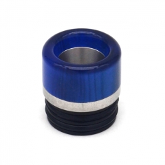 510 810 Drip Tip SS Base Resin Mouthpiece Convertible Replacement Drip Tip for RTA RDA Vape Atomizer - Blue