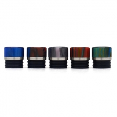 510 810 Drip Tip SS Base Resin Mouthpiece Convertible Replacement Drip Tip for RTA RDA Atomizer - Blue