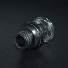510 Drip Tip Resin + Glass Mouthpiece for RTA RDA Atomizer ( B Version ) - Black