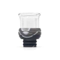 510 Drip Tip Resin + Glass Mouthpiece for RTA RDA Vape Atomizer  ( A Version ) - Black