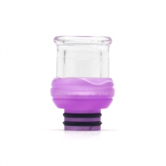 510 Drip Tip Resin + Glass Mouthpiece for RTA RDA Vape Atomizer  ( A Version ) - Purple