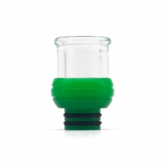 510 Drip Tip Resin + Glass Mouthpiece for RTA RDA Vape Atomizer ( B Version ) - Green