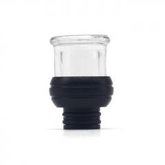 510 Drip Tip Resin + Glass Mouthpiece for RTA RDA Vape Atomizer ( B Version ) - Black