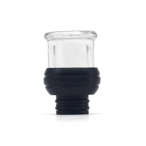 510 Drip Tip Resin + Glass Mouthpiece for RTA RDA Atomizer ( B Version ) - Black