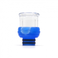510 Drip Tip Resin + Glass Mouthpiece for RTA RDA Atomizer ( A Version ) - Blue