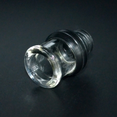 510 Drip Tip Resin + Glass Mouthpiece for RTA RDA Atomizer ( B Version ) - Black
