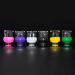 510 Drip Tip Resin + Glass Mouthpiece for RTA RDA Atomizer ( B Version ) - Black