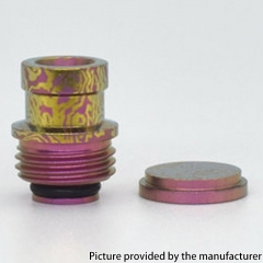 Authentic MK MODS Ti-type2 Titanium Alloy Drip Tip + Button Set for SXK BB Billet Box Mod-  Pink