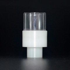 510 Drip Tip POM + Glass Mouthpiece for RTA RDA Vape Atomizer - White
