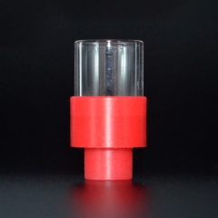 510 Drip Tip POM + Glass Mouthpiece for RTA RDA Vape Atomizer - Red
