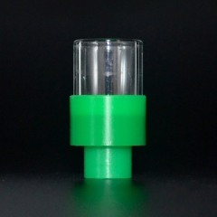 510 Drip Tip POM + Glass Mouthpiece for RTA RDA Atomizer - Green