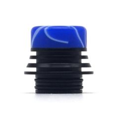 Resin 810 Drip Tip Tower Mouthpiece for RTA RDA Vape Tank - Black Blue