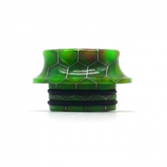Resin 810 Drip Tip Snake Skin Anti-fried Mouthpiece for RTA RDA Vape Tank - Emerald
