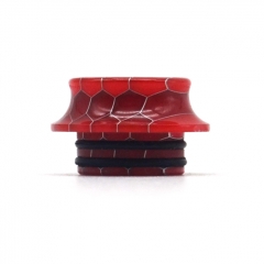 Resin 810 Drip Tip Snake Skin Anti-fried Mouthpiece for RTA RDA Vape Tank - Red