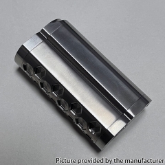 Hellfire Titanium TITAN Diamond Style Evolv DNA 75C 75W 18650 Vape Box Mod - Silver