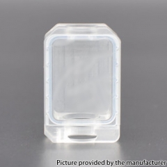BrijG V2 Style Bridge Flipper 2.B Boro J-Tank Boro Tank for Boro SXK BB Billet Box Mod Kit - Silver + Clear