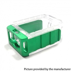 S-ProRo Style Aluminum + PC Boro Tank for SXK BB Billet AIO Box Mod Kit - Green +Translucent