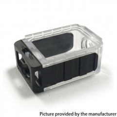 S-ProRo Style Aluminum + PC Boro Tank for SXK BB Billet AIO Box Mod Kit - Black +Translucent