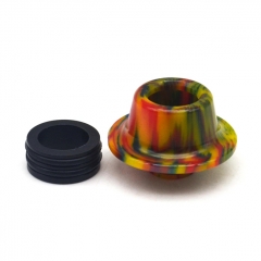 Resin 510 Drip Tip + Adapter Anti - Frying Flat 810 Vape Mouthpiece for RTA Tank RDA  - Rainbow