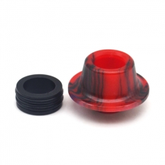 Resin 510 Drip Tip + Adapter Anti - Frying Flat 810 Vape Mouthpiece for RTA Tank RDA  - Red