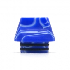 Resin 810 Drip Tip Radian Mouthpiece for RTA Tank RDA - Blue White