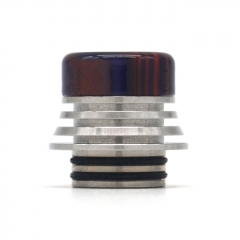 Resin 810 Drip Tip Tower Mouthpiece for RTA RDA Vape Tank - Sliver Rainbow