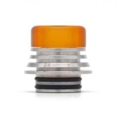 Resin 810 Drip Tip Tower Mouthpiece for RTA RDA Vape Tank - Sliver Yellow