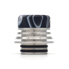 Resin 810 Drip Tip Tower Mouthpiece for RTA RDA Vape Tank - Sliver Black