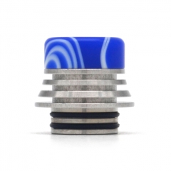 Resin 810 Drip Tip Tower Mouthpiece for RTA RDA Vape Tank - Sliver Blue