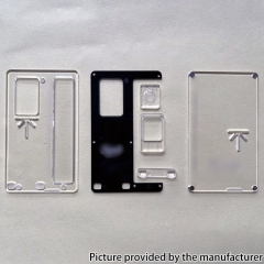 SSPP Styple Sturdy Super Secret Front Black Panel for the Cthulhu AIO Box Mod - Black White