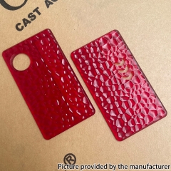 Replacement Water Corrugated Front + Back Cover Panel Plate for dotMod dotAIO - Red