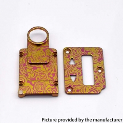 Authentic MK MODS Titanium Ti-type2 inner Plate Set for SXK BB Billet Box Mod Kit - Pink Gold