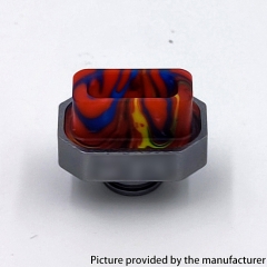 Kontrl Mag Style Aluminum Resin 510 Drip Tip - Grey + Red