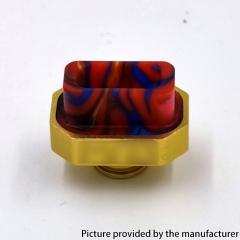 Kontrl Mag Style Aluminum Resin 510 Drip Tip - Gold + Red