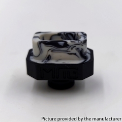 Kontrl Mag Style Aluminum Resin 510 Drip Tip - Black + White