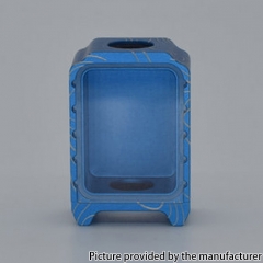 Authentic MK MODS Topo Boro Tank for SXK BB Billet AIO Box Mod Kit - Blue