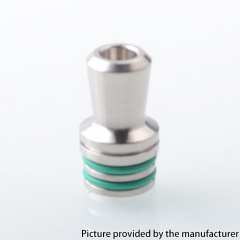 510 Drip Tip Titanium Mouthpiece for RTA RDA Vape Atomizer - Silver