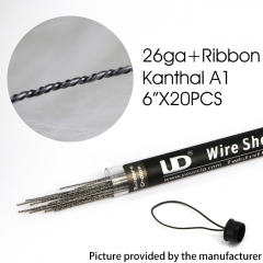 UD KA1 Twisted Wire 26Ga + Ribbon 6IN*20pcs
