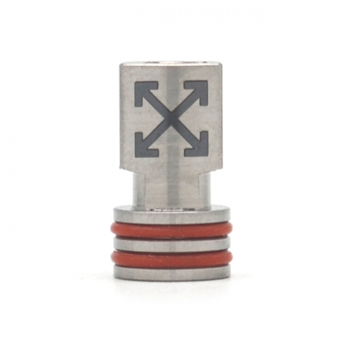 510 Drip Tip Titanium Mouthpiece for RTA RDA Atomizer - Silver