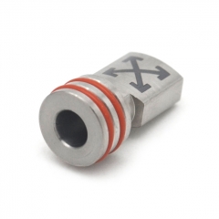 510 Drip Tip Titanium Mouthpiece for RTA RDA Atomizer - Silver