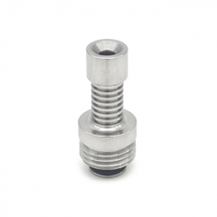 EMC Style Stainless Steel Drip Tip for BB Billet Boro AIO Box Mod - Sliver