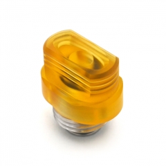 Protocol MVP Style Sainless Steel + PEI Drip Tip for BB  Billet  Boro AIO Box Mod - Silver + Yellow
