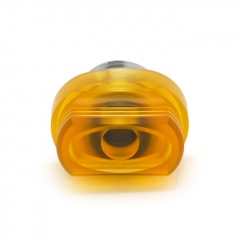 Protocol MVP Style Sainless Steel + PEI Drip Tip for BB  Billet  Boro AIO Box Mod - Silver + Yellow