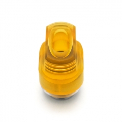 Protocol MVP Style Sainless Steel + PEI Drip Tip for BB  Billet  Boro AIO Box Mod - Silver + Yellow