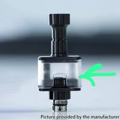 Replacemen PC Middle Tank Tube for Unkwn One Unreal Style RBA Bridge - Transparent