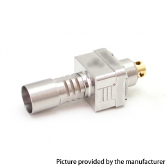 SXK ATOM MK-02 Style RBA Bridge with 2 Air Inserts for Boro Devices Billet BB Mod Kit - Silver