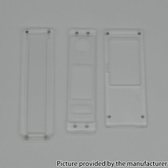 Authentic MK MODS Acrylic Replacement Cover Panel Plate for Stubby21 Aio Stubby Mod Kit - Transparent