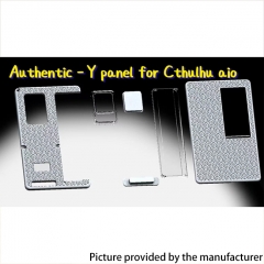 Authentic Y Front Back Panel for the Cthulhu AIO Box Mod - Silver