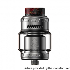 Authentic ThunderHead Creations & Mike Vapes THC Blaze Solo 25mm RTA Tank Vape Atomizer 5.5ml 3.5ml - Silver