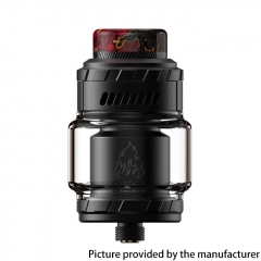 Authentic ThunderHead Creations & Mike Vapes THC Blaze Solo 25mm RTA Tank Vape Atomizer 5.5ml 3.5ml - Full Black